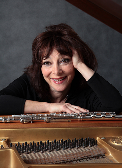 Angela at piano